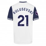 Günstige Fußballtrikots Tottenham Hotspur Kulusevski 21 Kinder Heimtrikot 2024-25 Kurzarm